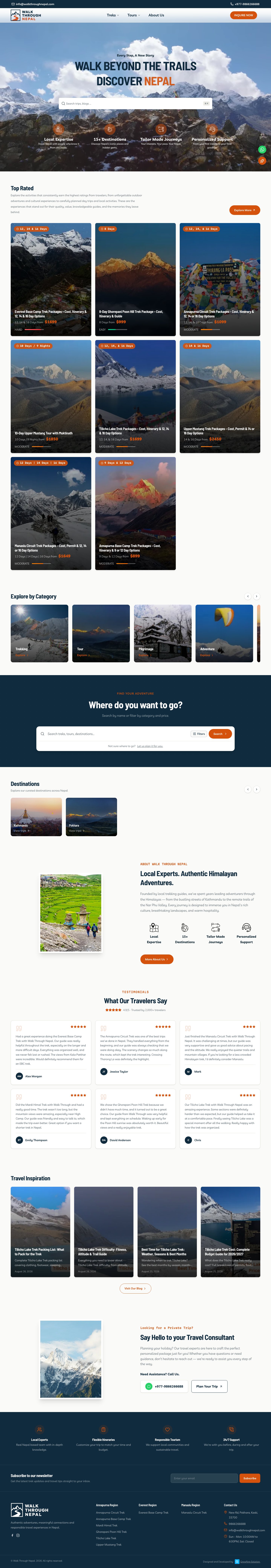 Walkthrough Nepal website